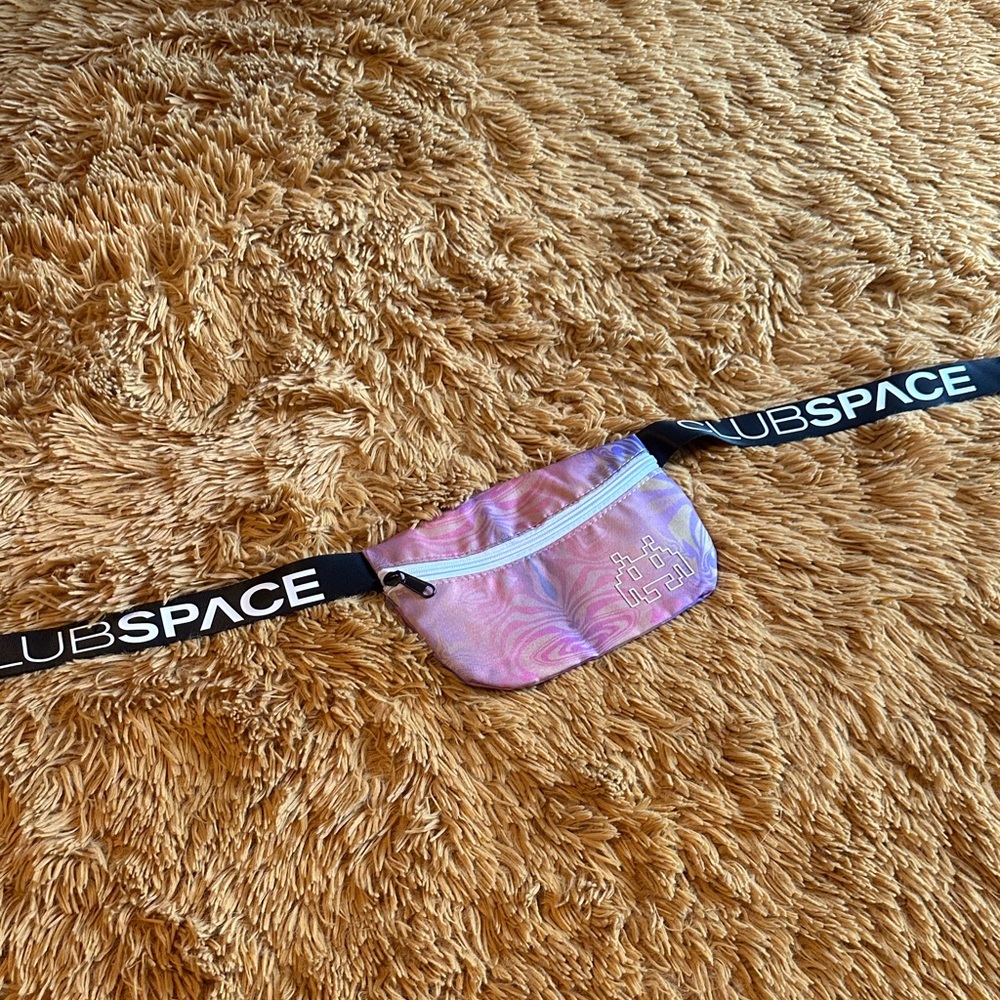 Pink and Black Club Space Fanny Pack